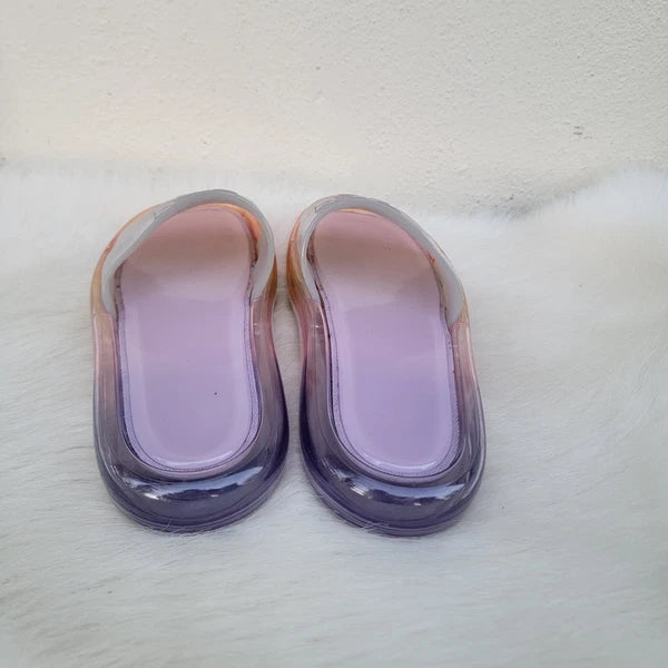 Tory Burch Bubble Jelly Slide Sandals in Spring Lavender Women Size 8B