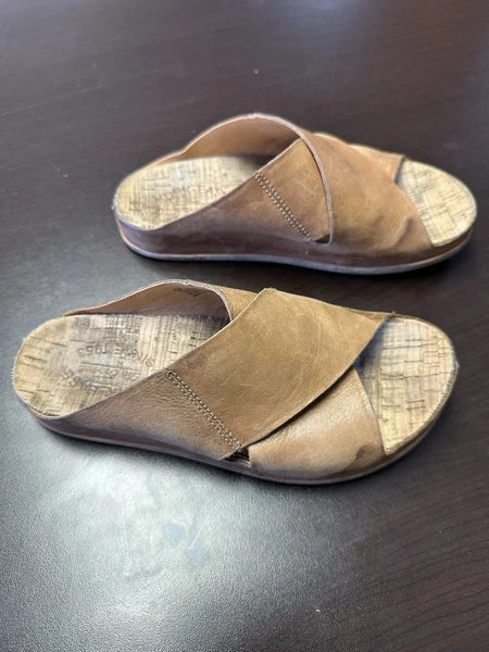 Korkease Tutsi Cross-Band Brown Terra style KE0005206 Keather Sandals size 6M