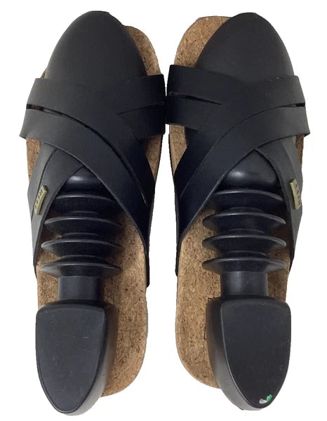 Reef Women's Kaia Criss Cross Comfort Slip On Slide Sandals Black Size:6 128L