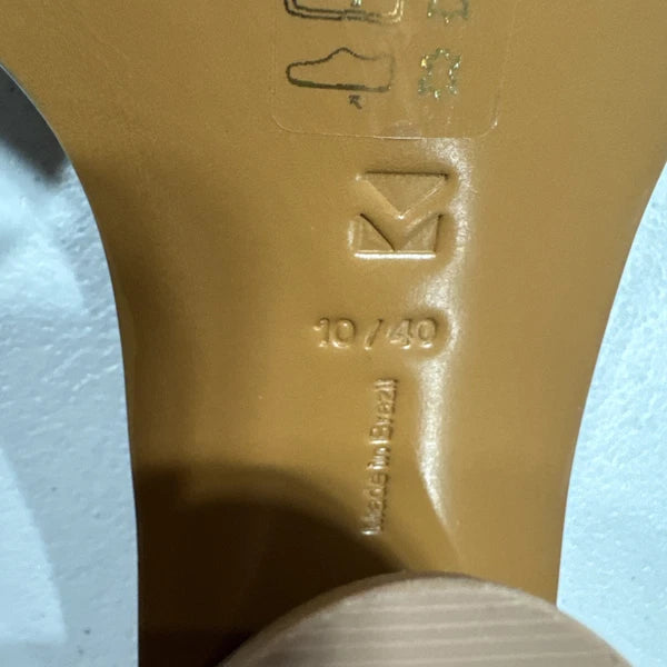 Mercedes Castillo Olga Women’s Sandals Size US 10 EU 40 Walnut Silk Nappa