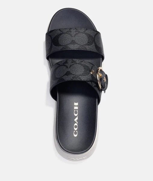 Coach Gwen Signature Sandal Size 5.5B Color Pink/Lemonade. NIB C8925 Runs Large