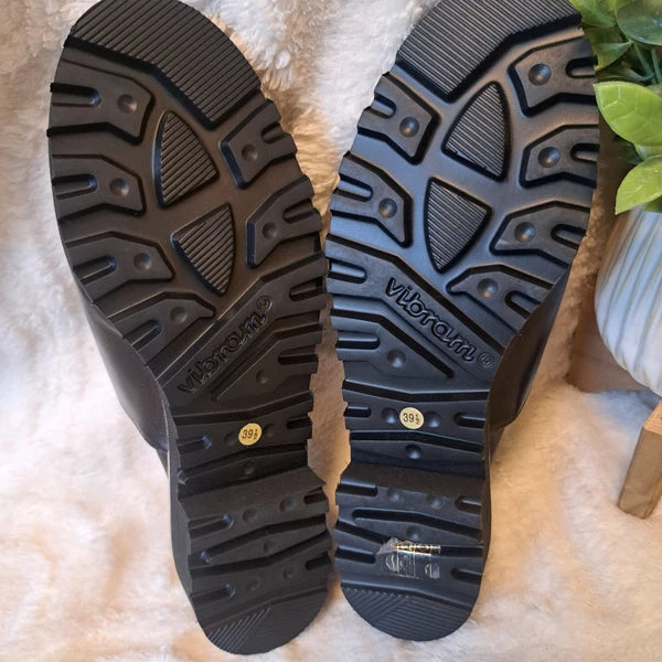 Ron White Candra Slide Sandals Black Leather Italy Sz 9 US 39.5 NEW $445