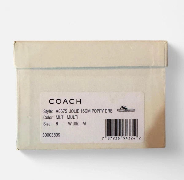 VINTAGE COACH (new) Style: A8675 Jolie hot pink signature pattern sandals