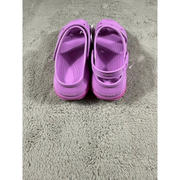 NWT Crocs M9/W11 Mega Crush Sandal Lavender Very Berry Platform Comfort Shoes