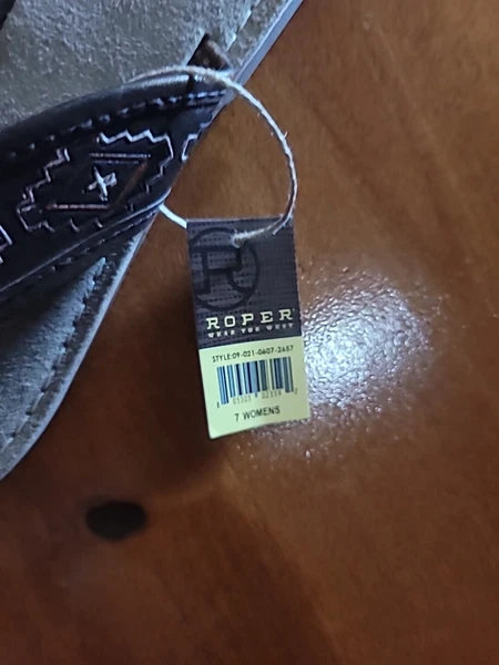 Roper Womens Leather Indian Style New Sandals Sz 7 Nwt Free Shipping