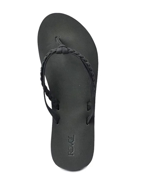 New Women's RDVOL Casual Beach Flip Flops Braided Sandals Glitter Fashion Shoe