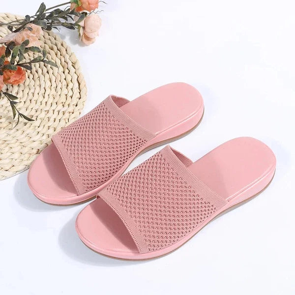 Women Orthopedic Sandals Wide Width Comfortable Slides Slippers Slip On Shoes