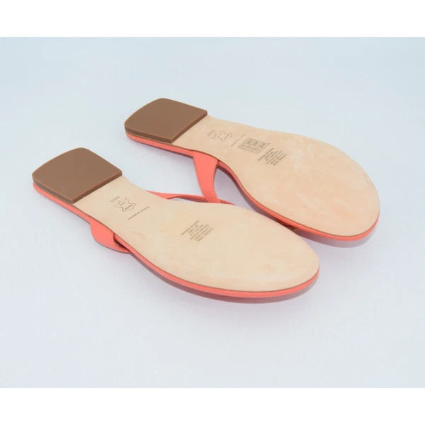 Tory Burch Leather Capri Medallion Classic Thong Flip Flop Sandals Size 9.5M