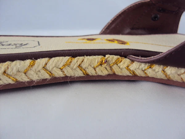 Women's Buckle Slide Sandal, Easy USA Style #S7817, Dark Brown NEW