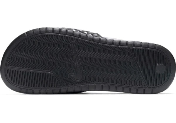 Nike Benassi Jdi Black White 343881-011 Women's # 5 Slide Sandals Gloss Fashion