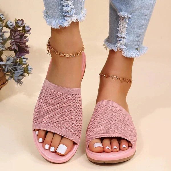 Women Orthopedic Sandals Wide Width Comfortable Slides Slippers Slip On Shoes