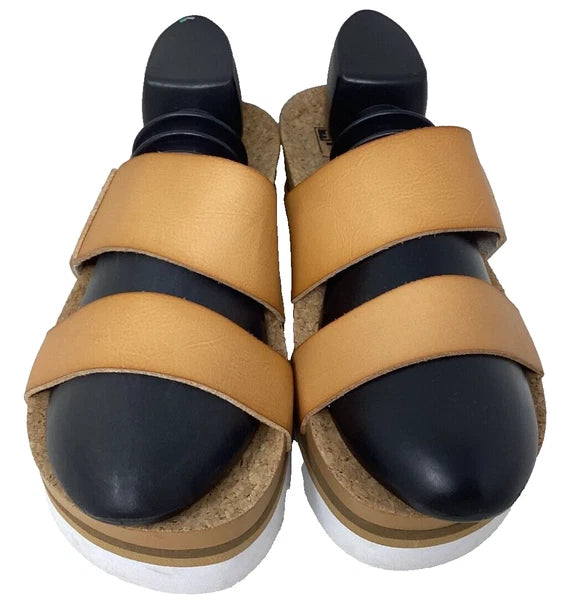 Reef Women's Cushion Vista Hi Comfort Slide Sandals Brown/Cork Size:10 121G