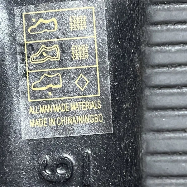 Sole Mates Black Slip On Platform Wedge Slides Sandals Womens Size 6