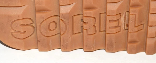 Sorel Roaming Buckle Slide Brown Leather Two Strap Womens Sandals Size 5.5 NWOB