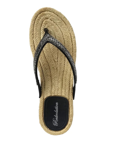 NEW Women's Rhinestone Glitter Sandals Fashion Jewel Flip Flops Shoes