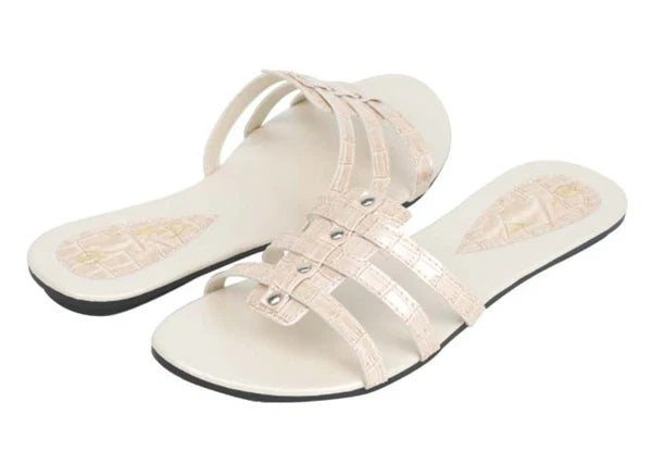 Womens Fashion Slide Slip On Sandals Black Bronze Beige Burgundy 5 6