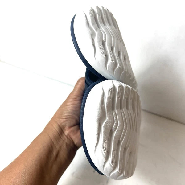 Vionic Slides Womens 10 Chunky Slip On Summer Sandal Blue Synthetic Mens 8.5 New