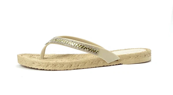 NEW Women's Rhinestone Glitter Sandals Fashion Jewel Flip Flops Shoes