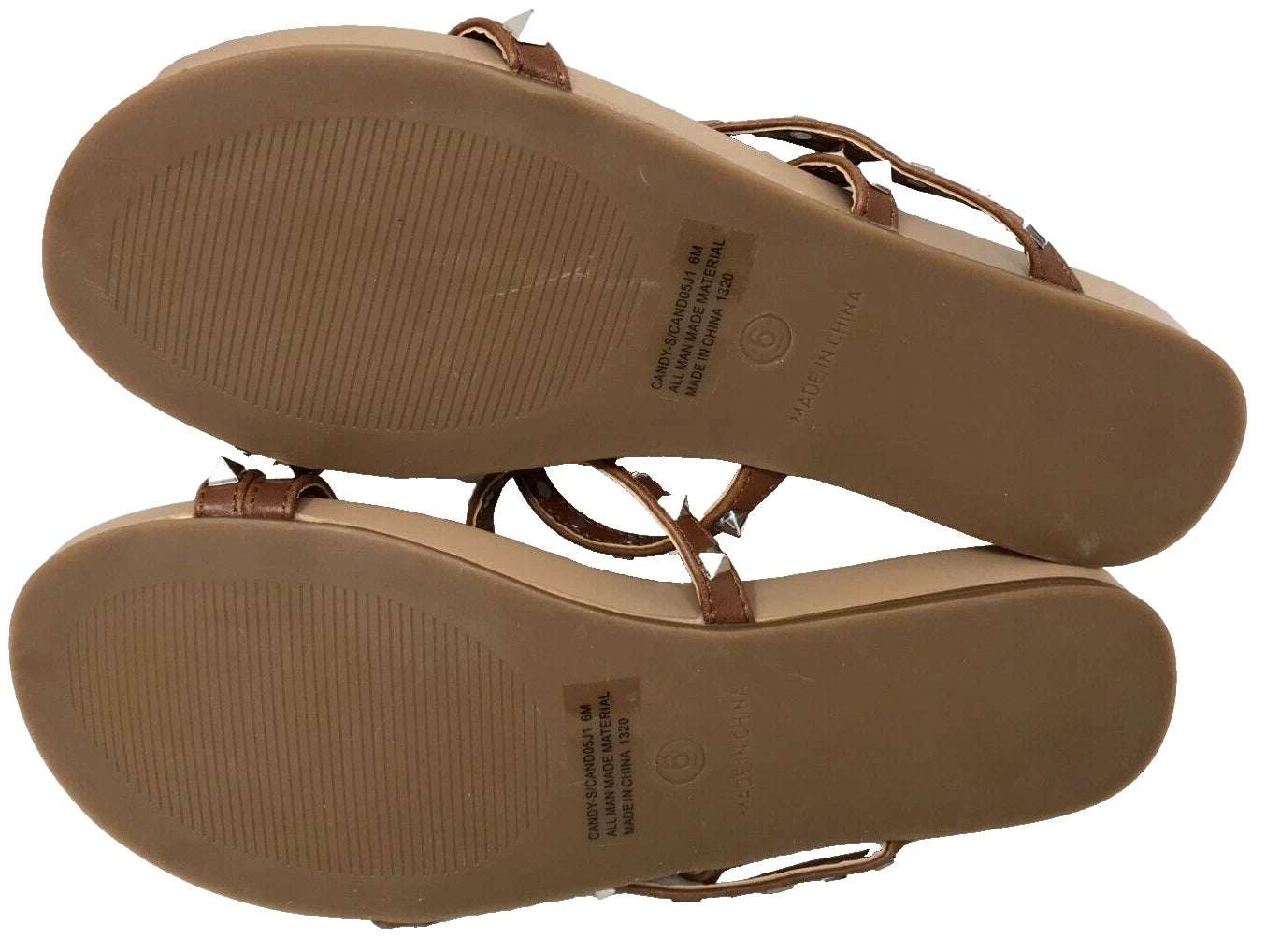 Madden Girl Women's Candy Slip On Comfort Slide Sandals Brown Size:8 195Q