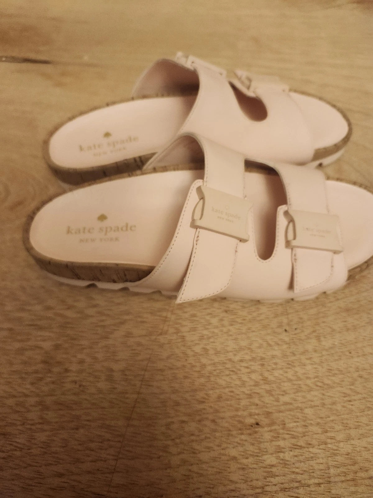 Kate Spade Becca Sandals Size 7 B Pink Women's Style KC411 DOUBLE STRAP