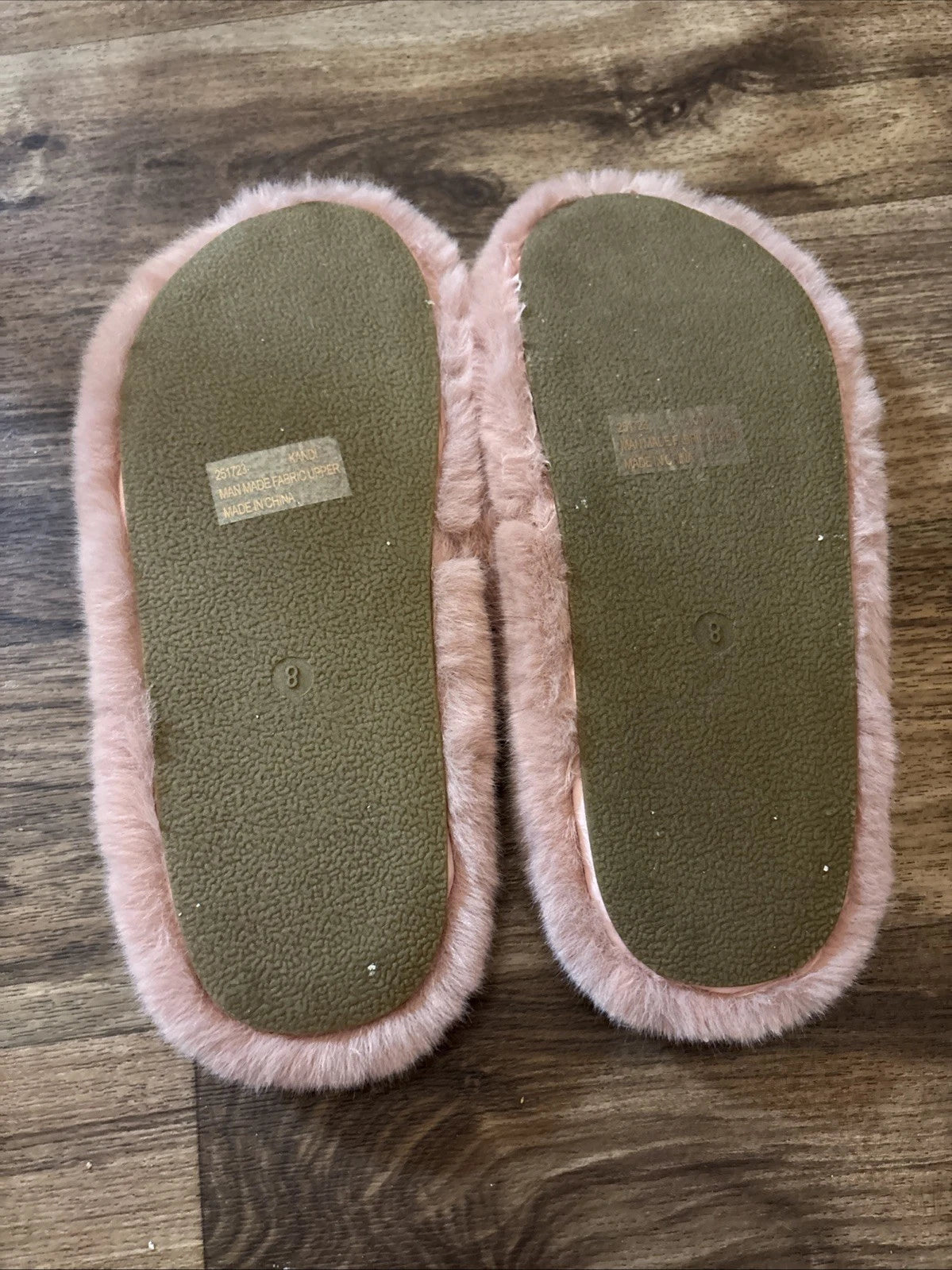Fashion Nova Style Kandi Color Blush Slides  Size 8