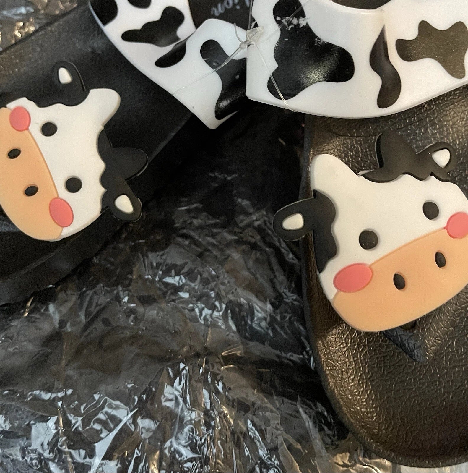 Fashion Cow Print Slides/Sandals “NWOT’s” Size:6