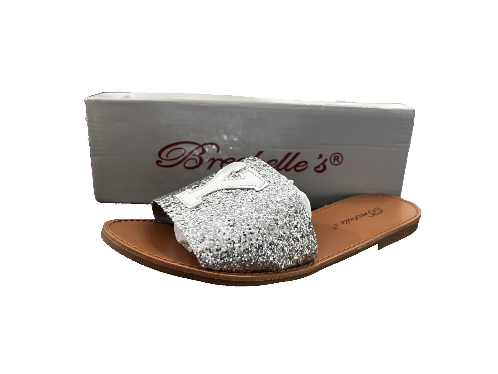 Breckelles Women's Slides Color Silver Style Sadie-25 Size 7