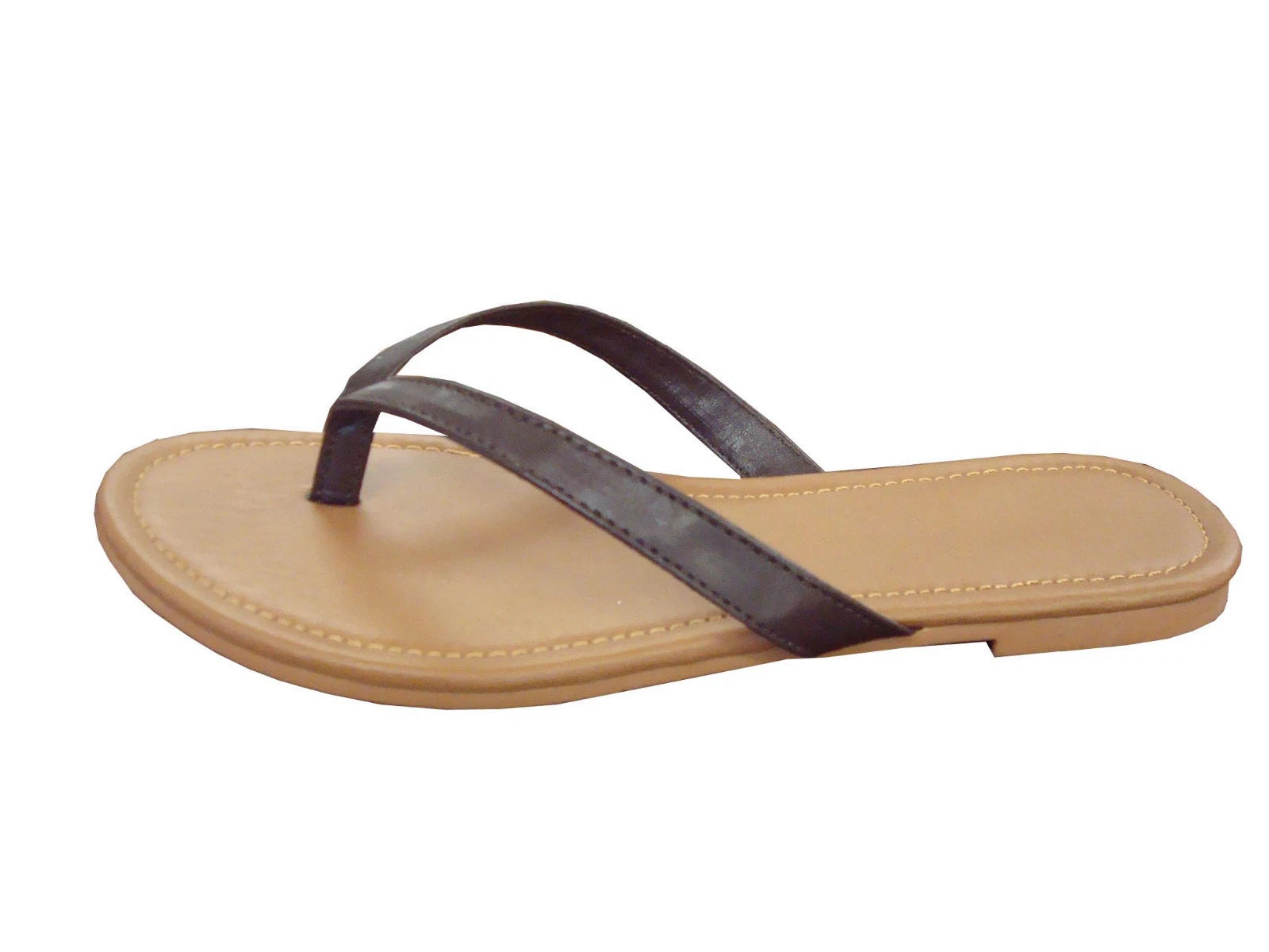 New Ladies' Simple Solid Flat Slip On Casual Fashion Sandals Shoes  (8012)