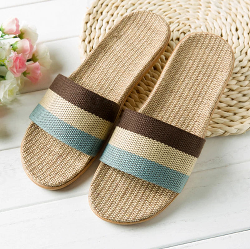 Fashion Men Slip on Slides Indoor Home Slippers Summer Sandal Casual Beach Shoes