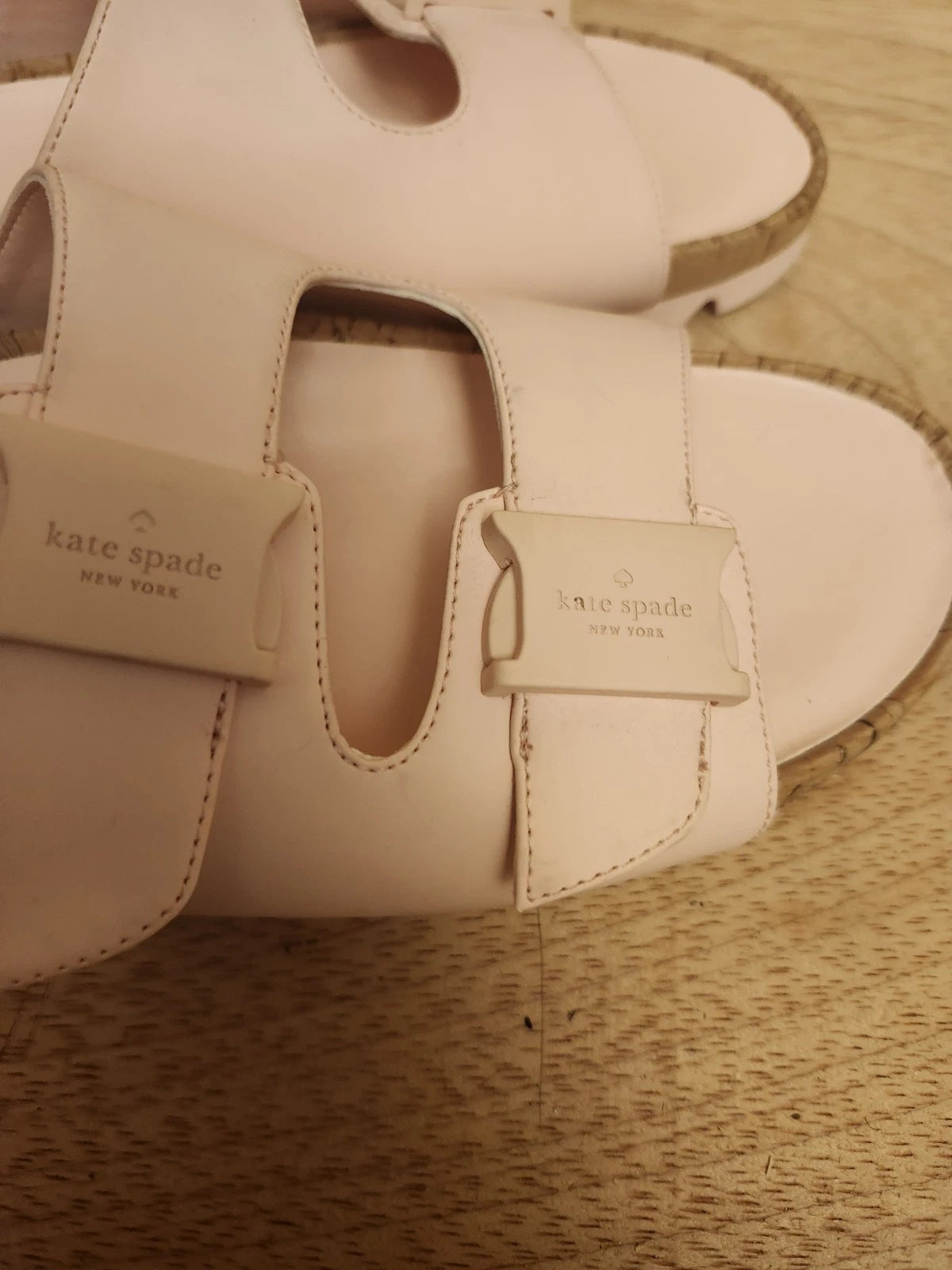 Kate Spade Becca Sandals Size 7 B Pink Women's Style KC411 DOUBLE STRAP