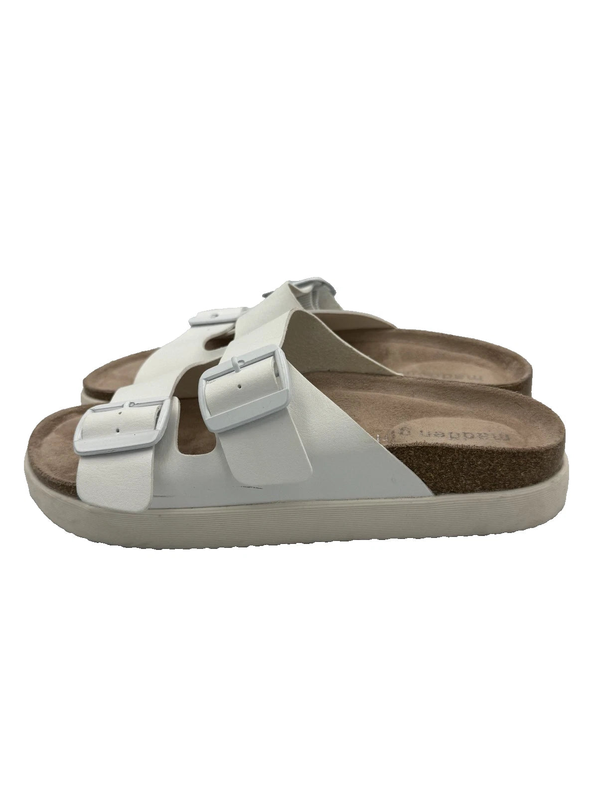 ✨ Women’s Madden Girl White Sandals – Size 6.5 –  👡  Chic Summer Style!