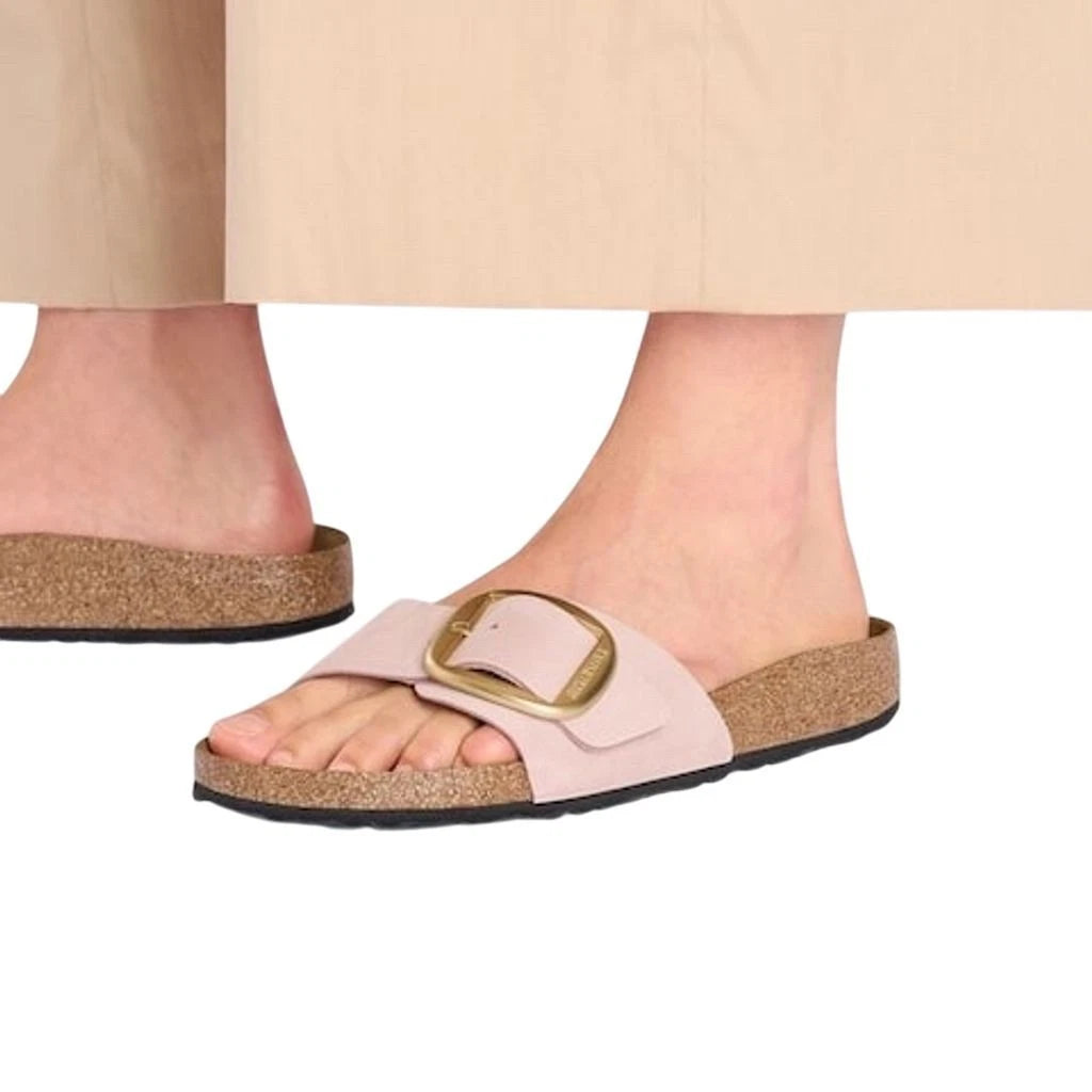 Birkenstock Madrid Big Buckle Women's Sandals Soft Pink 7 Leather Summer Narrow