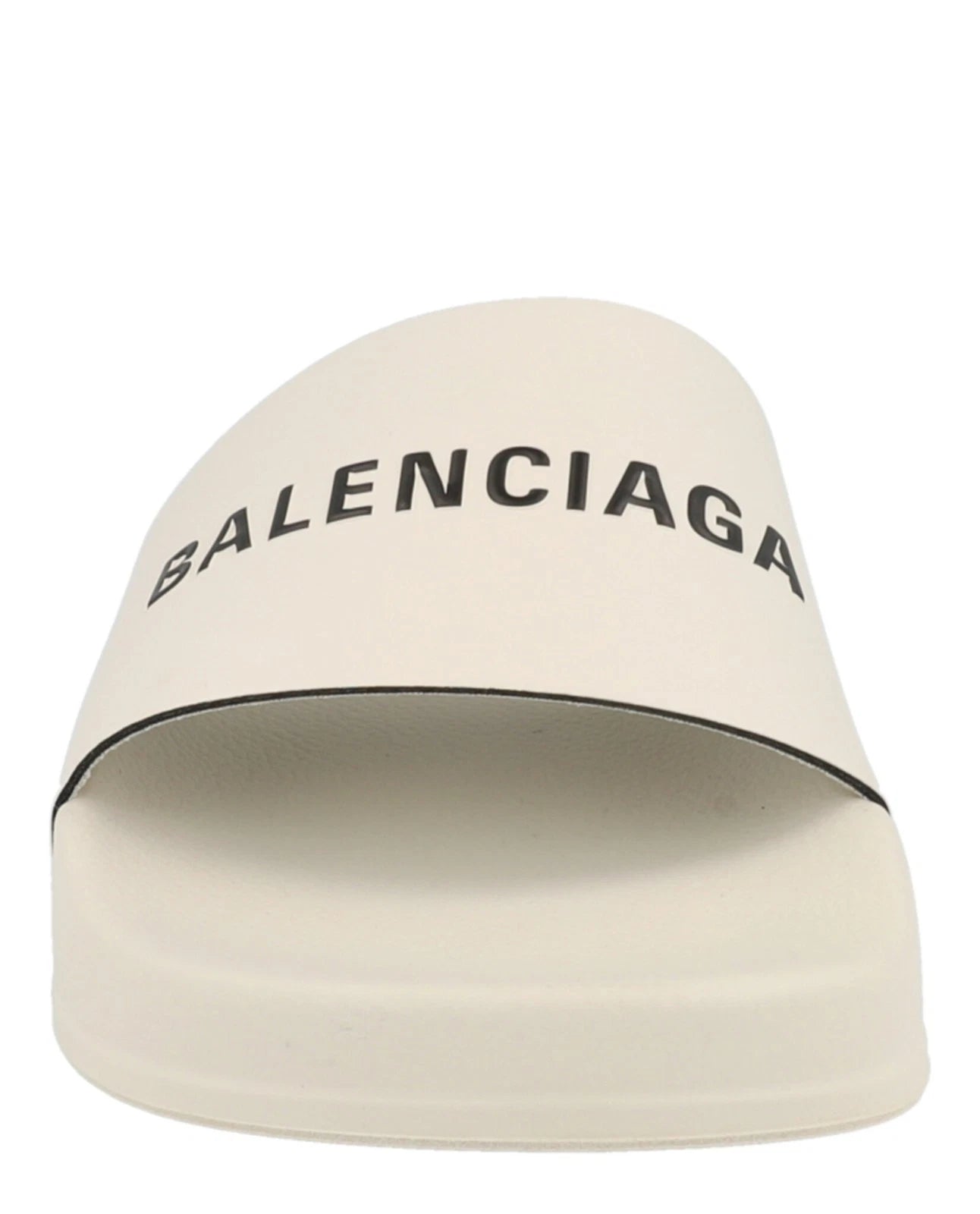 Balenciaga Unisex-Child Logo Pool Slides