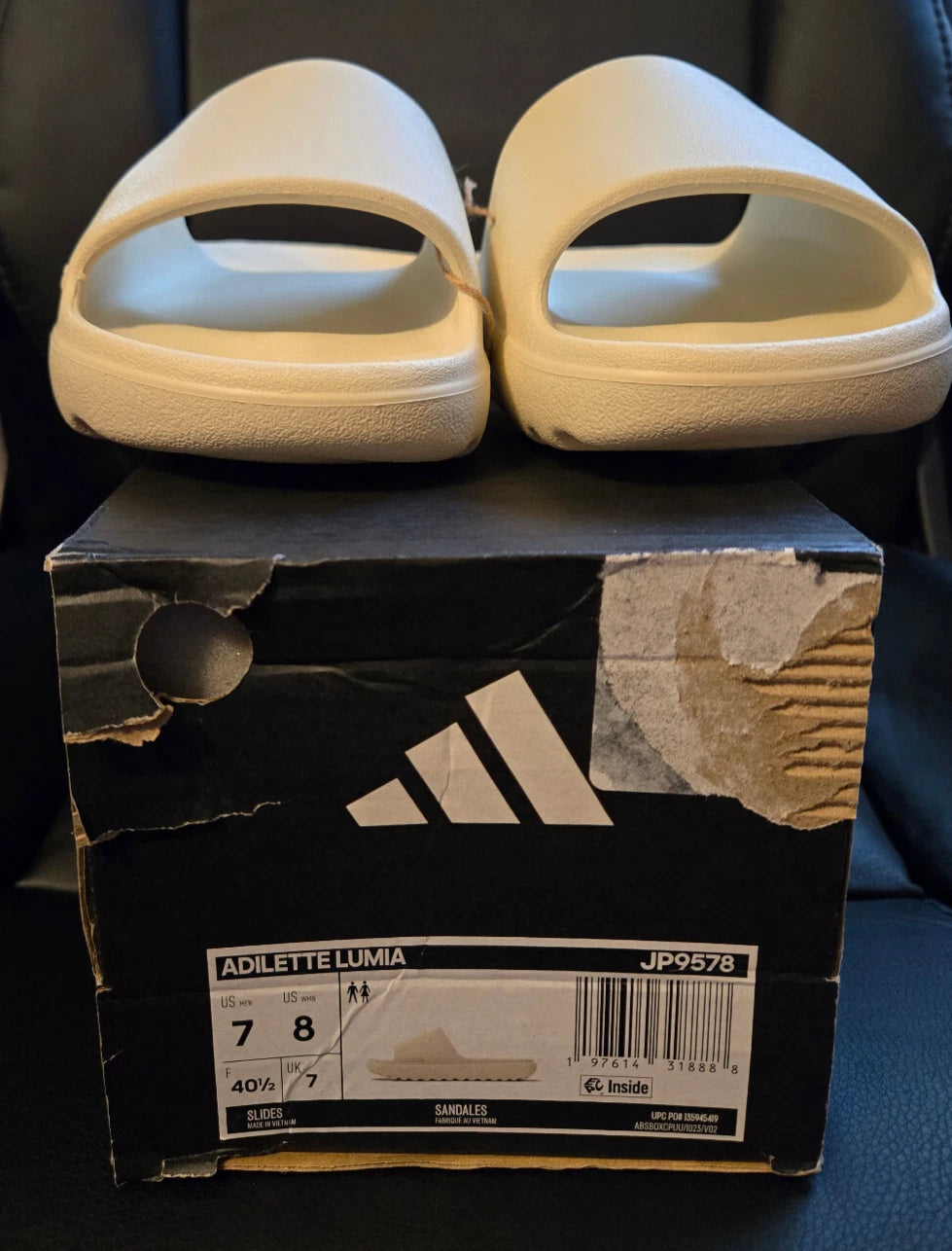 Adidas Sandals Slides Adilette Lumia Style JP9578 Size 7 Men 8 Women