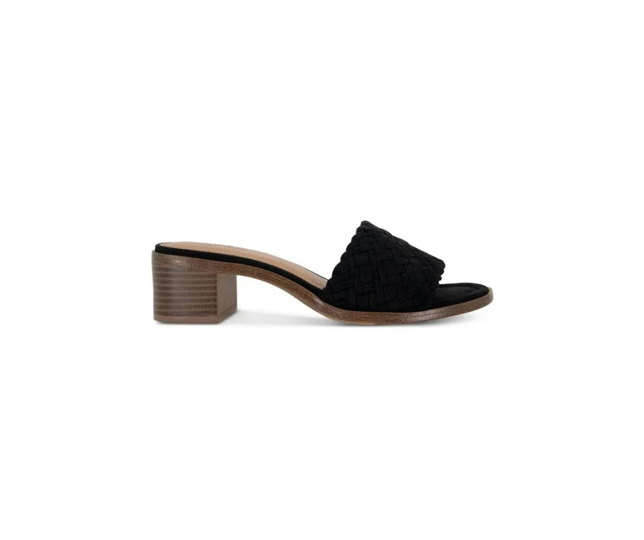 Style & Co Women Block Heel Slide Sandals Cassandraa Size US 9M Black New in Box