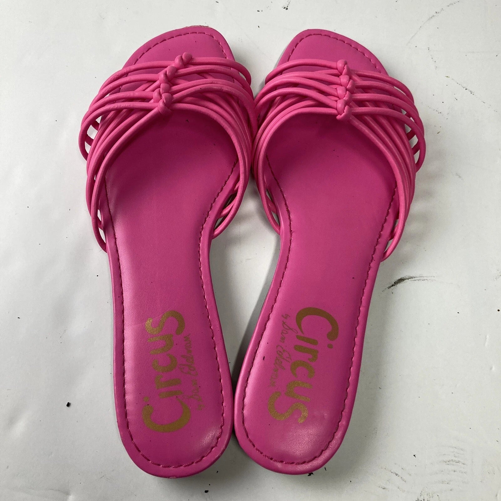 Circus By Sam Edelman Women's 9-10 Braided Pink Sandals Flats Style BRADY