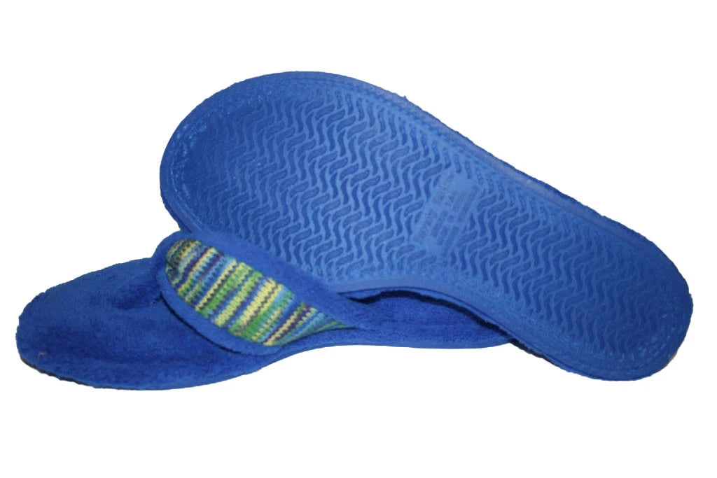 WOMENS FASHION SLIP ON THONG SLIPPERS COLORS BLACK, BLUE, OR FUCHSIA M L XL XXL