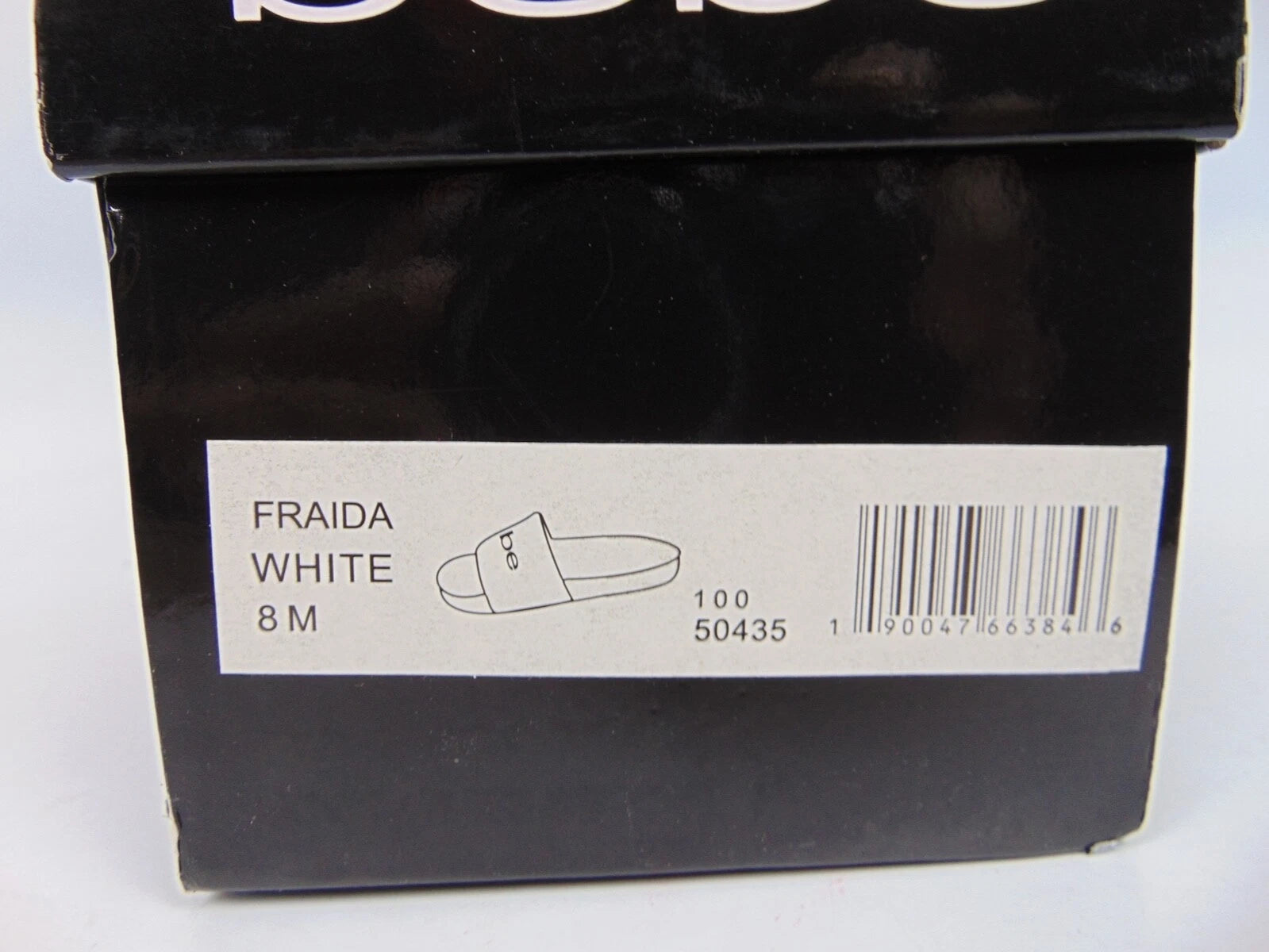Bebe Women's Fraida Glitter Slide Fashion Sandals Flats Size 8.0 M, White Glitte