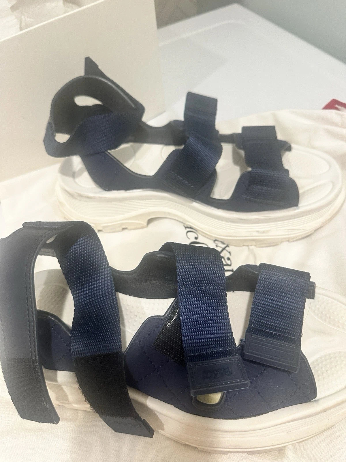 Alexander McQueen Womens Slide Sandals