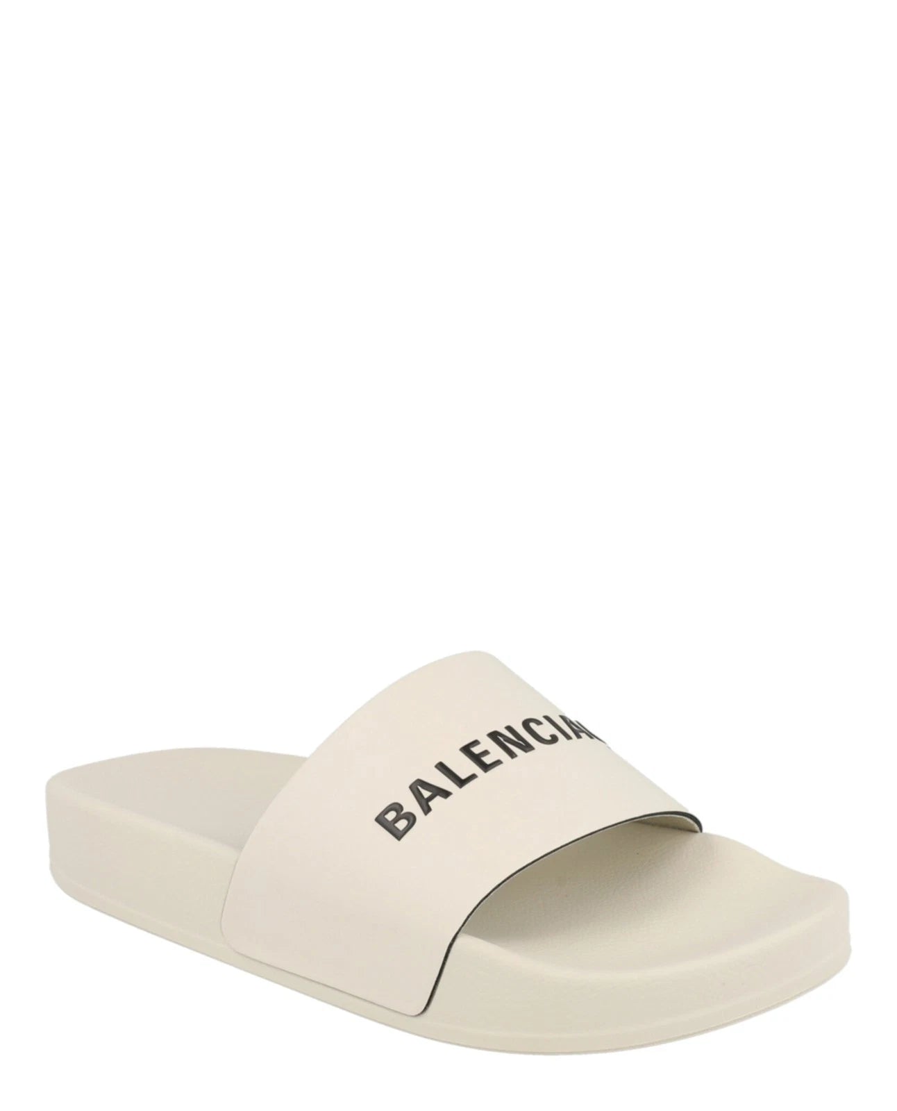 Balenciaga Unisex-Child Logo Pool Slides