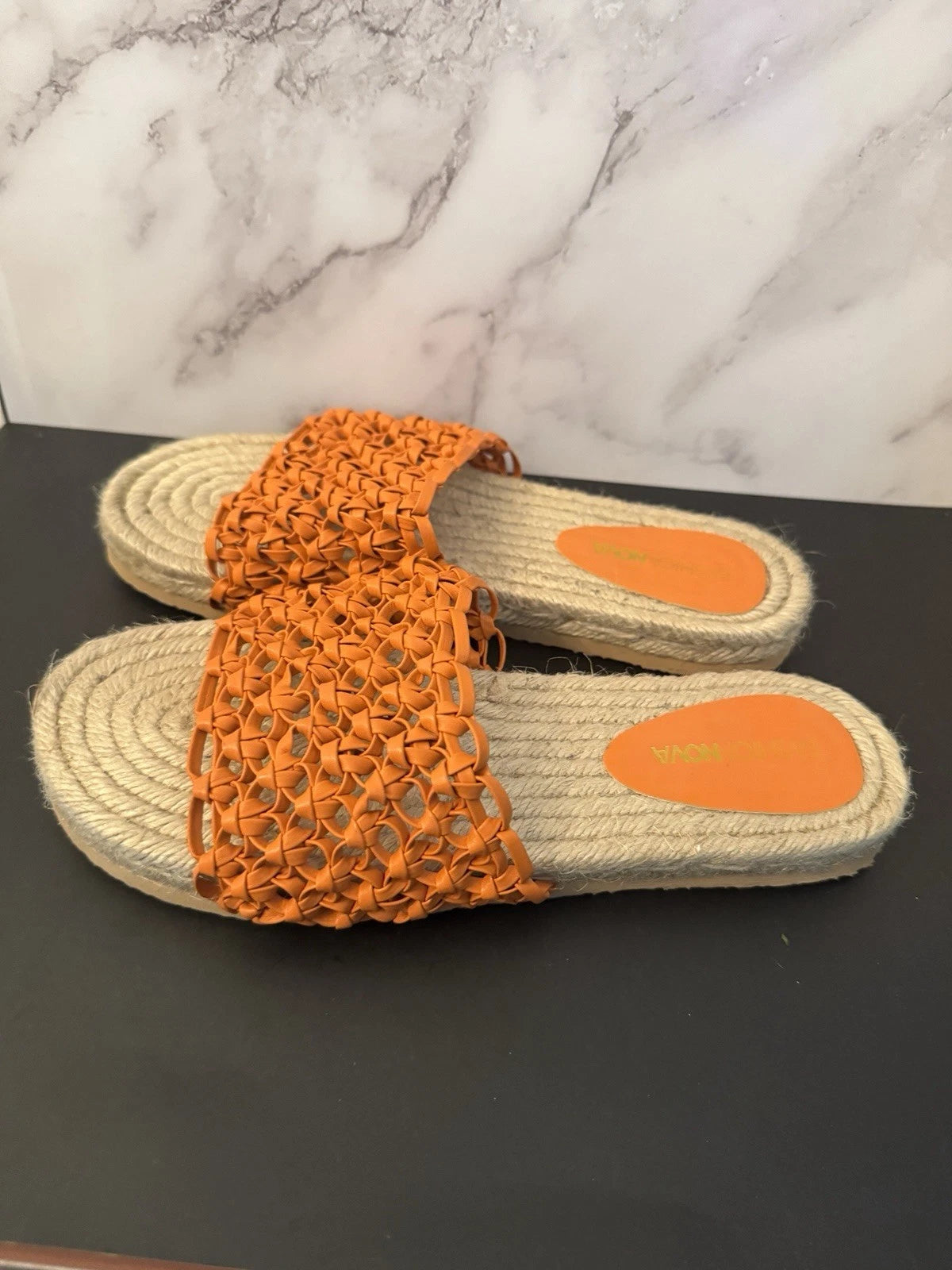 Fashion Nova Ansley Orange Sandals