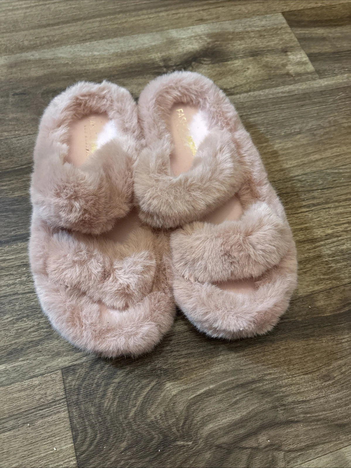 Fashion Nova Style Kandi Color Blush Slides  Size 8