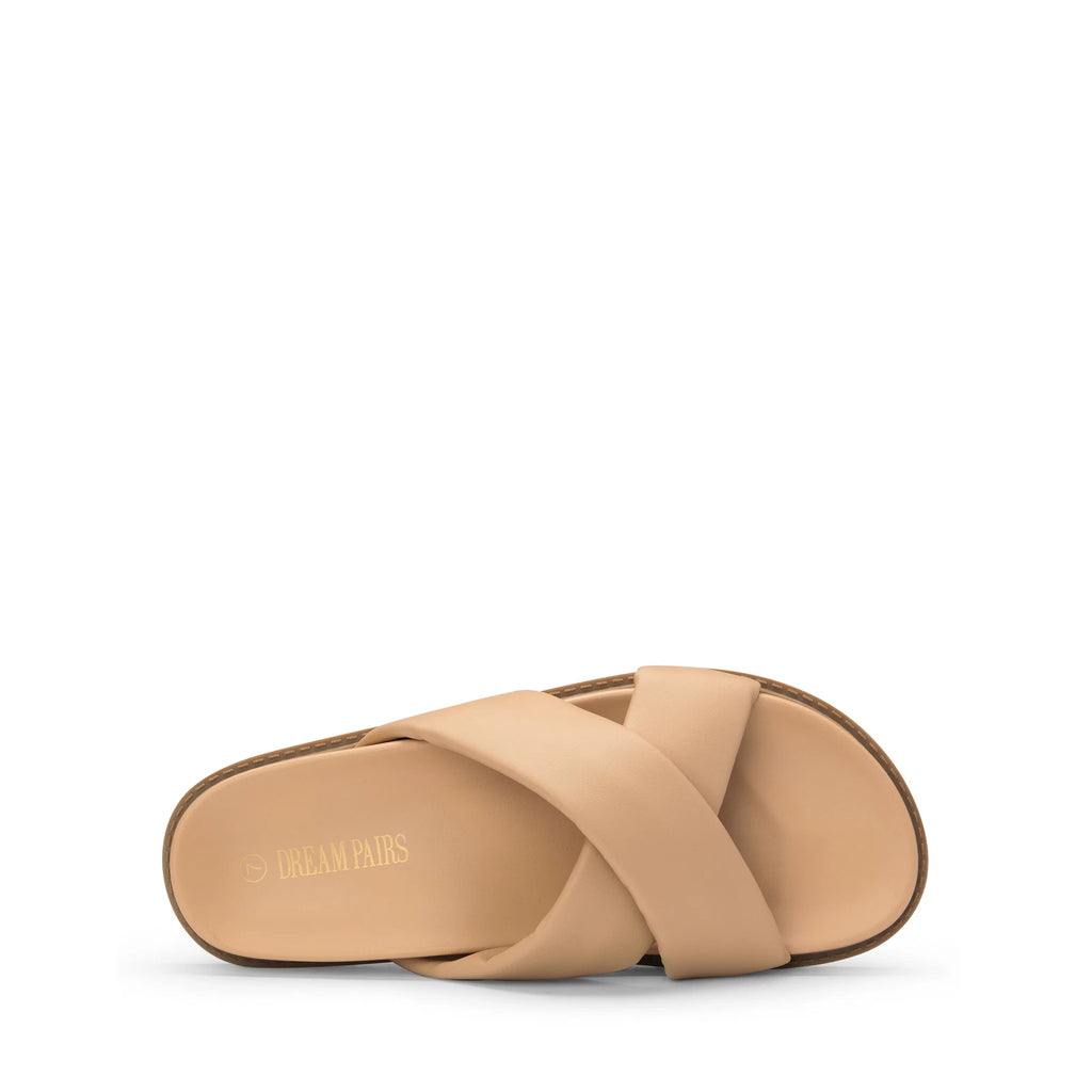 Women Fashion Slide Sandals Flat Sandals Beach Vacation Walking Casual Sandals