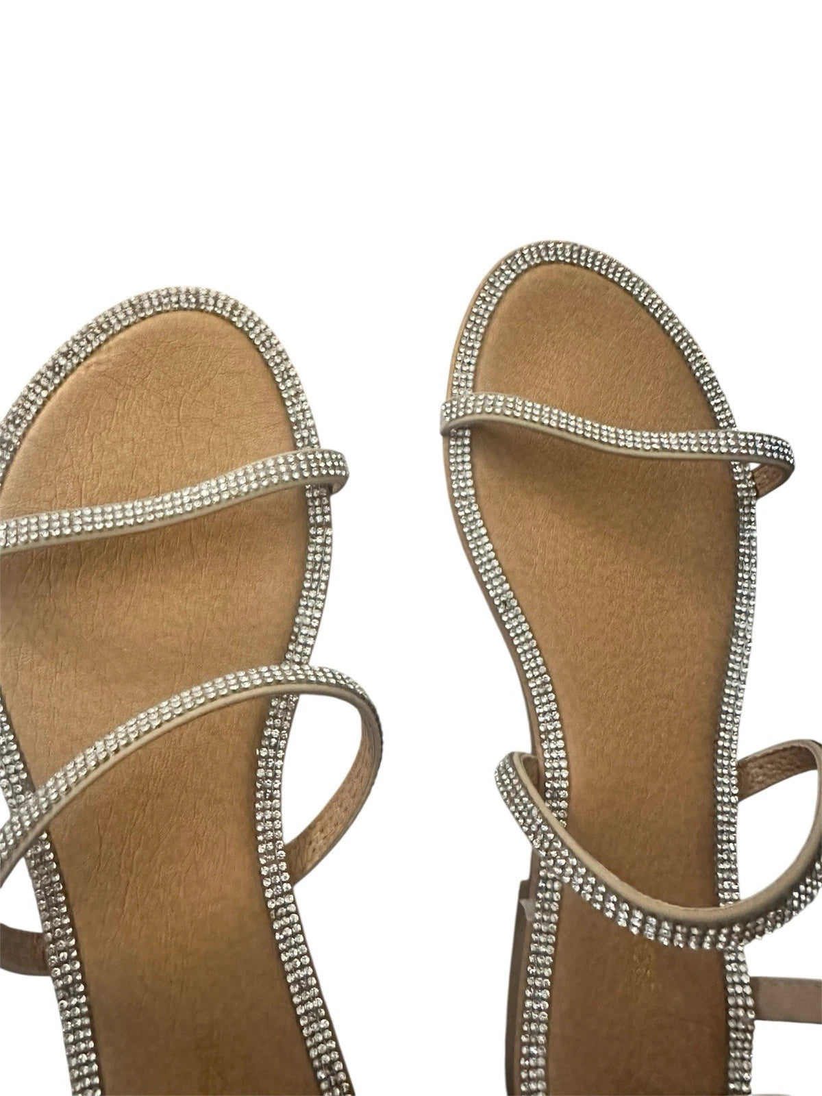 Fashion Nova Silver Spiral Sandals Sz:9