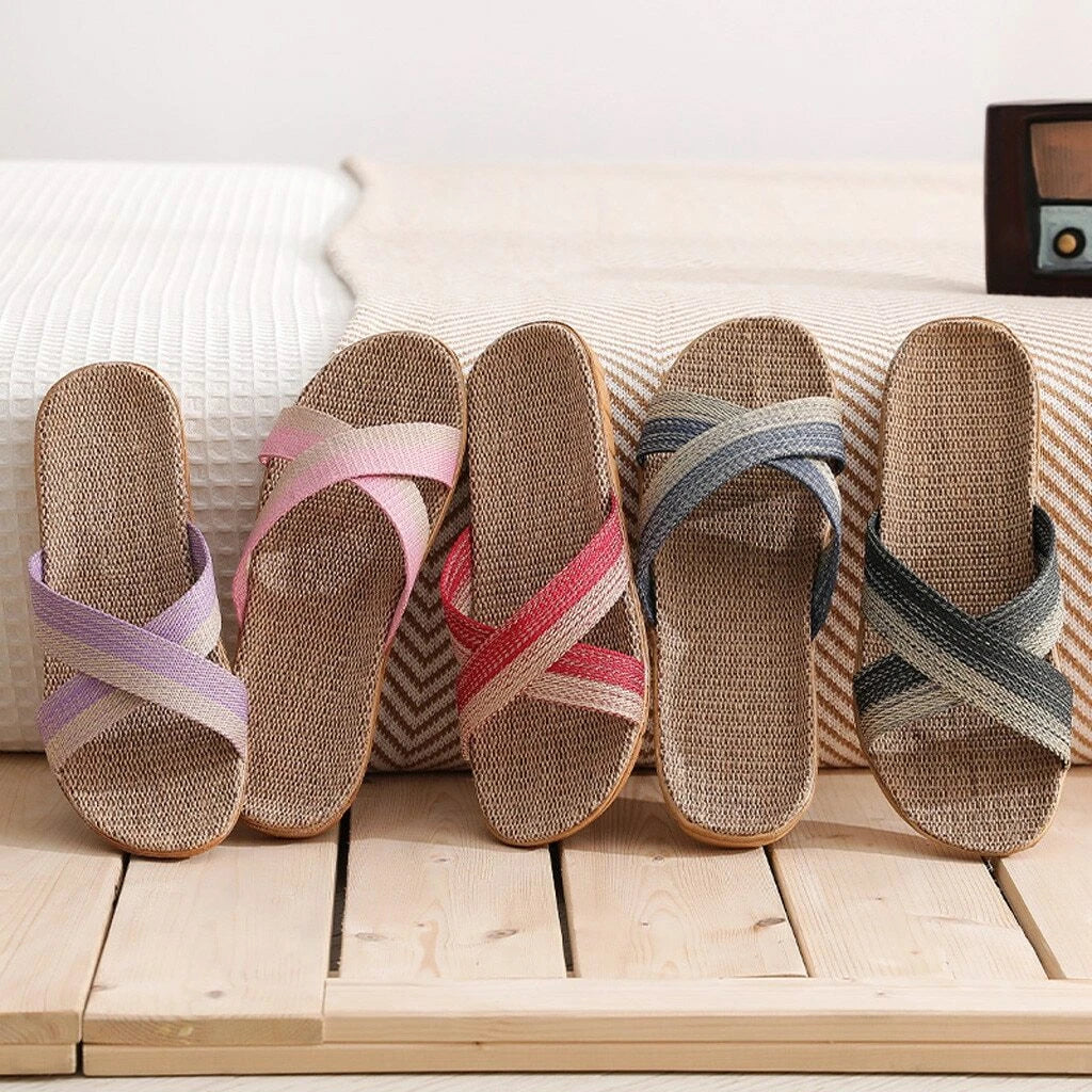 Fashion Men Slip on Slides Indoor Home Slippers Summer Sandal Casual Beach Shoes