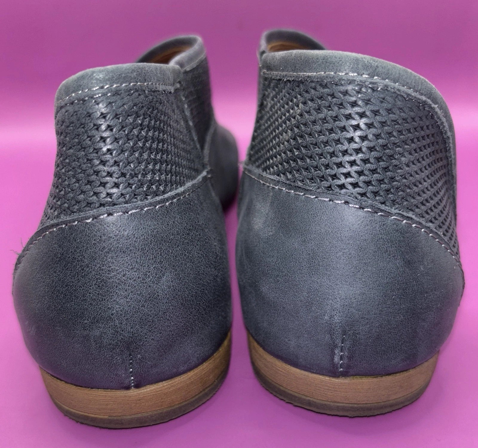 Bueno Tahiti Blue Soft Leather Open Toe Sandals WMS Sz 11/42 Comfort EUC (0421)