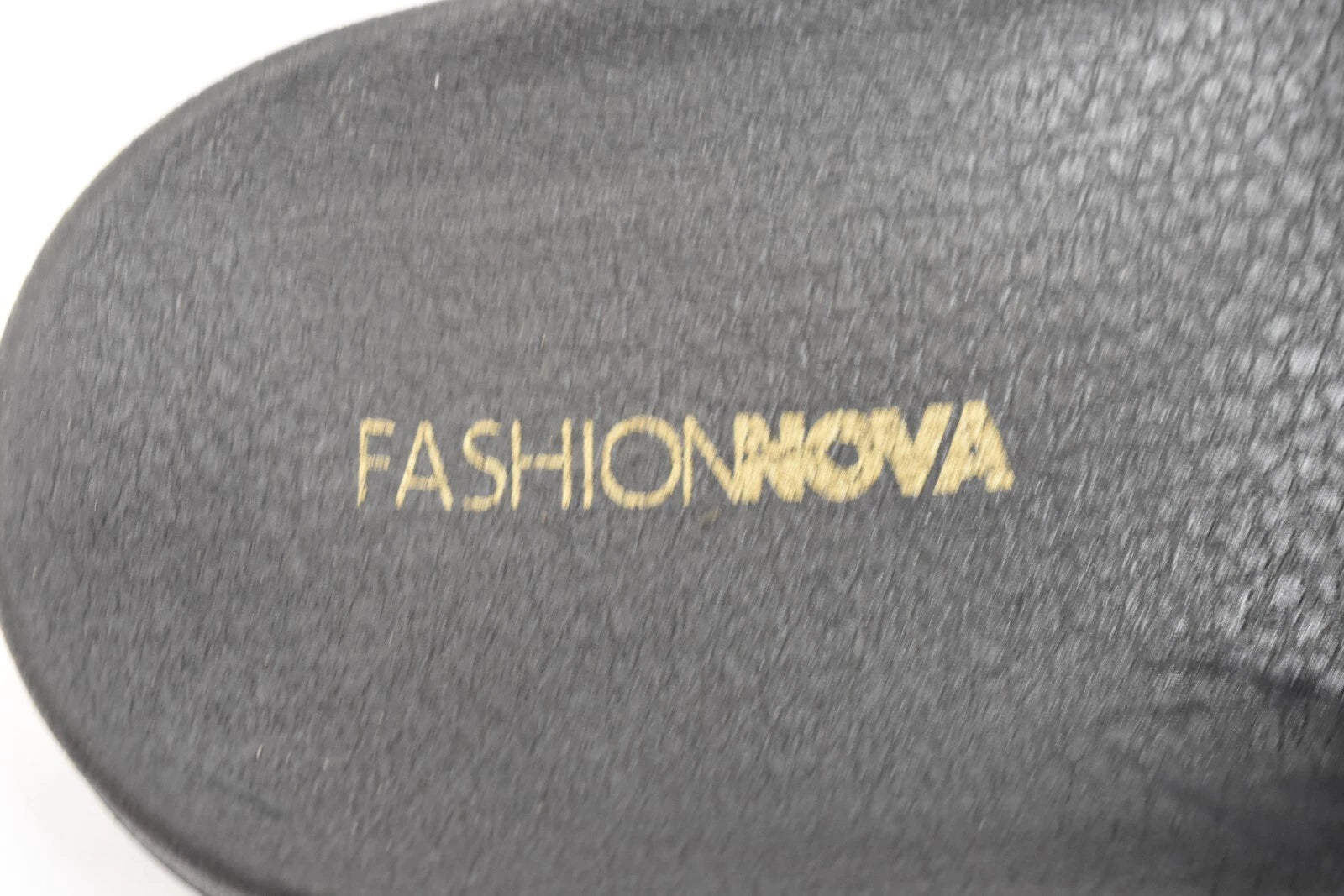 Fashion Nova Moira Black Feather Boa Slides Sandals Slippers Open Toe Size 8