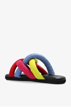 Moncler Ladies Jbraided Slides Sandals