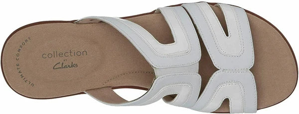 Clark's Collection Sandals Womens Ada Lilah Slip-On OrthoLite Comfort Retail $90