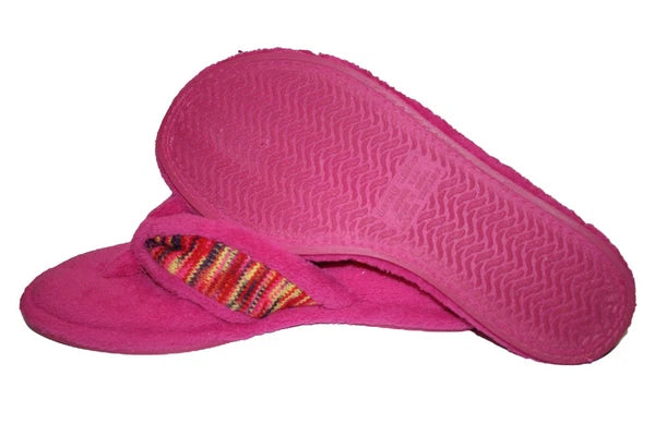 WOMENS FASHION SLIP ON THONG SLIPPERS COLORS BLACK, BLUE, OR FUCHSIA M L XL XXL